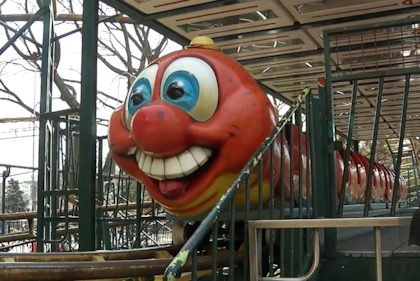 El "Gusanito Manzana" es uno de los clásicos del Parque Rodó.
