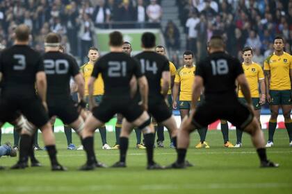 El haka de los All Blacks en Twickenham