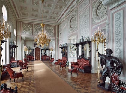 El hall central del palacio.