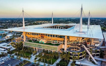 El Hard Rock Stadium de Miami, Florida, tiene capacidad para 65.000 espectadores