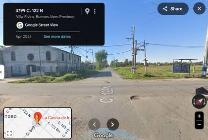 El hecho ocurrió en la esquina de las calles 122 y 609, en el barrio platense de Villa Alba.