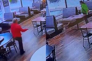 El inesperado visitante que se coló en un restaurante y fue expulsado amablemente