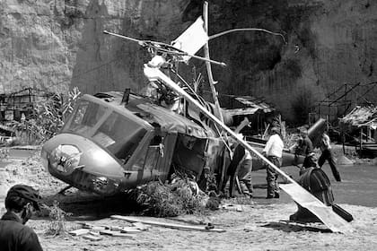El helicóptero que provocó la tragedia en el set de filmación