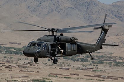 El helicóptero UH 60 Black Hawk, de uso militar en EE.UU.