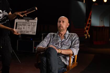 El hija de Yiya Murano, Martín, prestando su testimonio para el documental que prepara Netflix