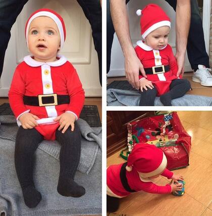 El hijo de Casillas y Carbonero, vestido a tono para las fiestas navideñas