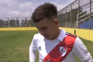 La emoción de su hijo Matías a horas de su último partido como DT de River