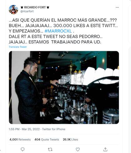 El hijo del empresario chocolatero utilizó la cuenta de Twitter de su padre para hacer algunos anuncios