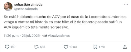 El hilo donde cuontó su historia superó el millón de visualizaciones