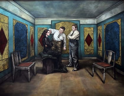 "El Hipnotizador", acrílico sobre lienzo, 1993