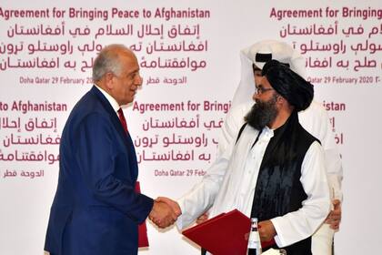 El histórico acuerdo de paz firmado en Doha entre Estados Unidos y los talibanes en febrero 2020