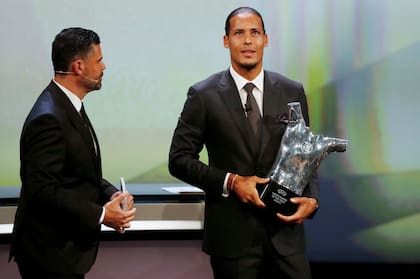 El holandés van Dijk, elegido mejor futbolista de la temporada pasada de la Champions.