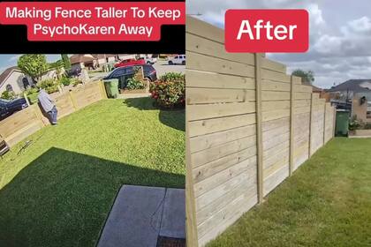 El hombre construyó una valla para tener más privacidad, pero este acto generó la furia de sus vecinos