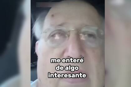 El hombre contó cómo descubrió la verdad (Captura video)