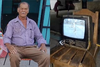 Es venezolano y se volvió viral por ver el WBC en una TV antigua