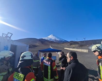 El hombre cayó por una de las laderas del volcán Osorn