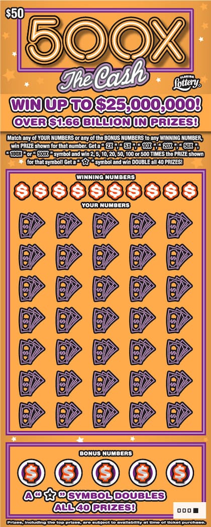 El hombre de 68 años ganó las tres veces con el juego "500x The Cash"