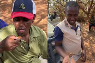 La reacción de un grupo de tanzanos que probaron el dulce de leche por primera vez