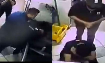 El hombre golpeó al empleado del restaurante (Foto: Captura de video: @RuidoEnLaRed)
