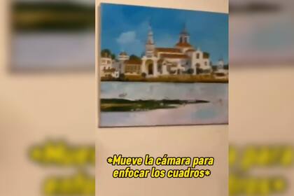 El hombre mostró su casa en la trasmisión (Captura video)