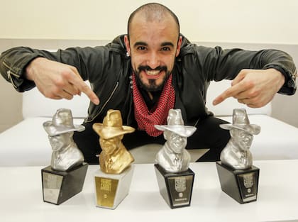 El hombre récord: Abel Pïntos ganó en tres oportunidades el Oro, en 2013, 2014 y 2017