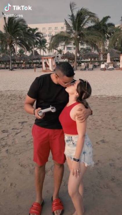 El hombre se tomó con humor el accidente y publicó el video en TikTok