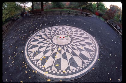 El homenaje a John Lennon en Central Park, Nueva York