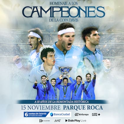 El homenaje a los campeones de la Copa Davis