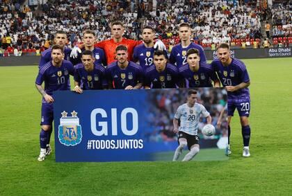 El homenaje de la selección a Giovani Lo Celso