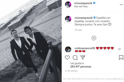 El homenaje del actor a su hermano