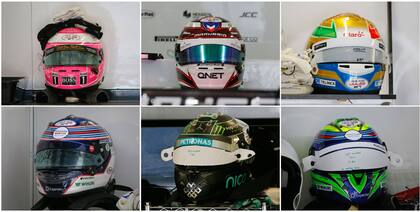 El homenaje para Bianchi, en la pista y en los cascos