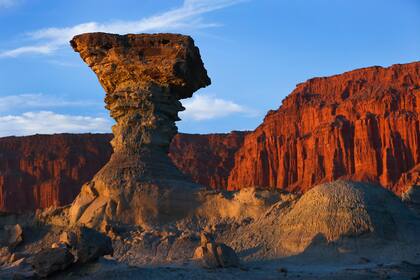 El Hongo, en el Parque provincial Ischigualasto, en la Provincia de San Juan