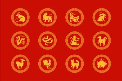 El horóscopo chino de los 12 animales que componen la rueda zodiacal oriental