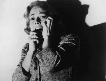 El horror en el rostro Vera Miles en el papel de Lila Crane en Psicosis, clásico de Alfred Hitchcock, en 1960. (Archive Photos/Getty Images)