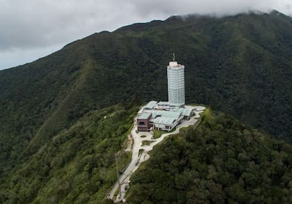 El hotel Humboldt en lo alto del barrio Las Mercedes, Caracas