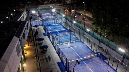 El hotel Sheraton de Retiro instaló 4 nuevas canchas donde antes habías dos courts de tenis
