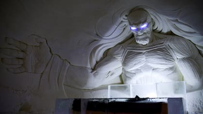 Cada habitación del hotel alberga una figura relacionada con la serie de los Stark y los Lannister