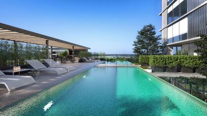 El hotel tendrá una pileta en su terraza.