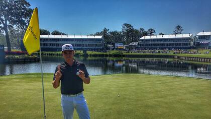 El hoyo en uno de Rickie Fowler en el 17