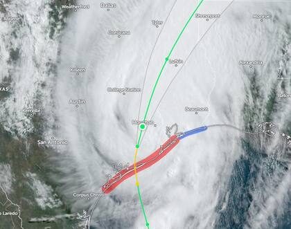 El huracán Beryl tocó tierra en Texas