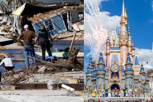 La polémica con los influencers que filmaron al huracán Ian en los parques de Disney