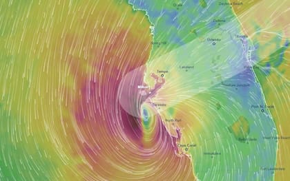 El huracán Milton está próximo a tocar tierra
