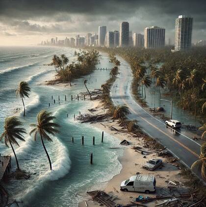 El huracán podría generar un fuerte oleaje