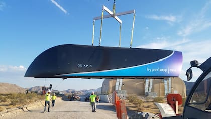 El Hyperloop con el que se hicieron las primeras pruebas en Estados Unidos en julio último