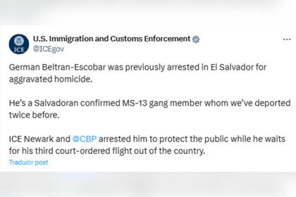 El ICE detuvo a un salvadoreño que fue deportado de EE.UU. en dos ocasiones