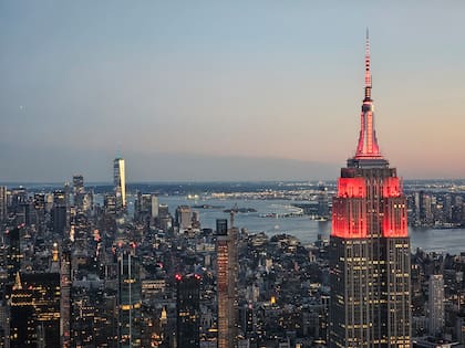 El icónico Empire State visto desde el Summit One Vanderbilt.