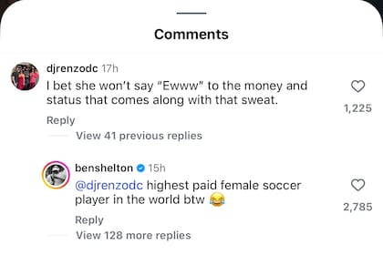 El ida y vuelta entre Ben Shelton y un seguidor en Instagram