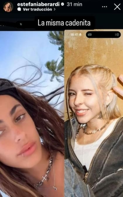 El idéntico collar que compartieron Tini y Young Miko