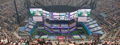 El impactante estadio Artur Ashe, de Nueva York, sede habitual del US Open de tenis, fue escenario del Mundial de Fortnite en julio último