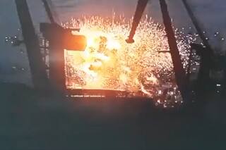 Un muerto y cuatro heridos por el impacto de un misil ruso contra un barco de carga